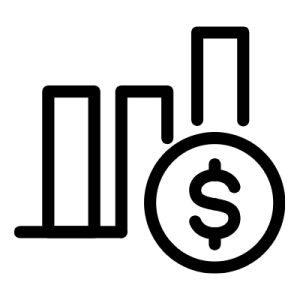graph & money icon